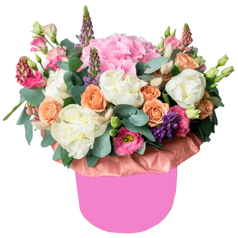 Цветы в коробке Чарующая незнакомка